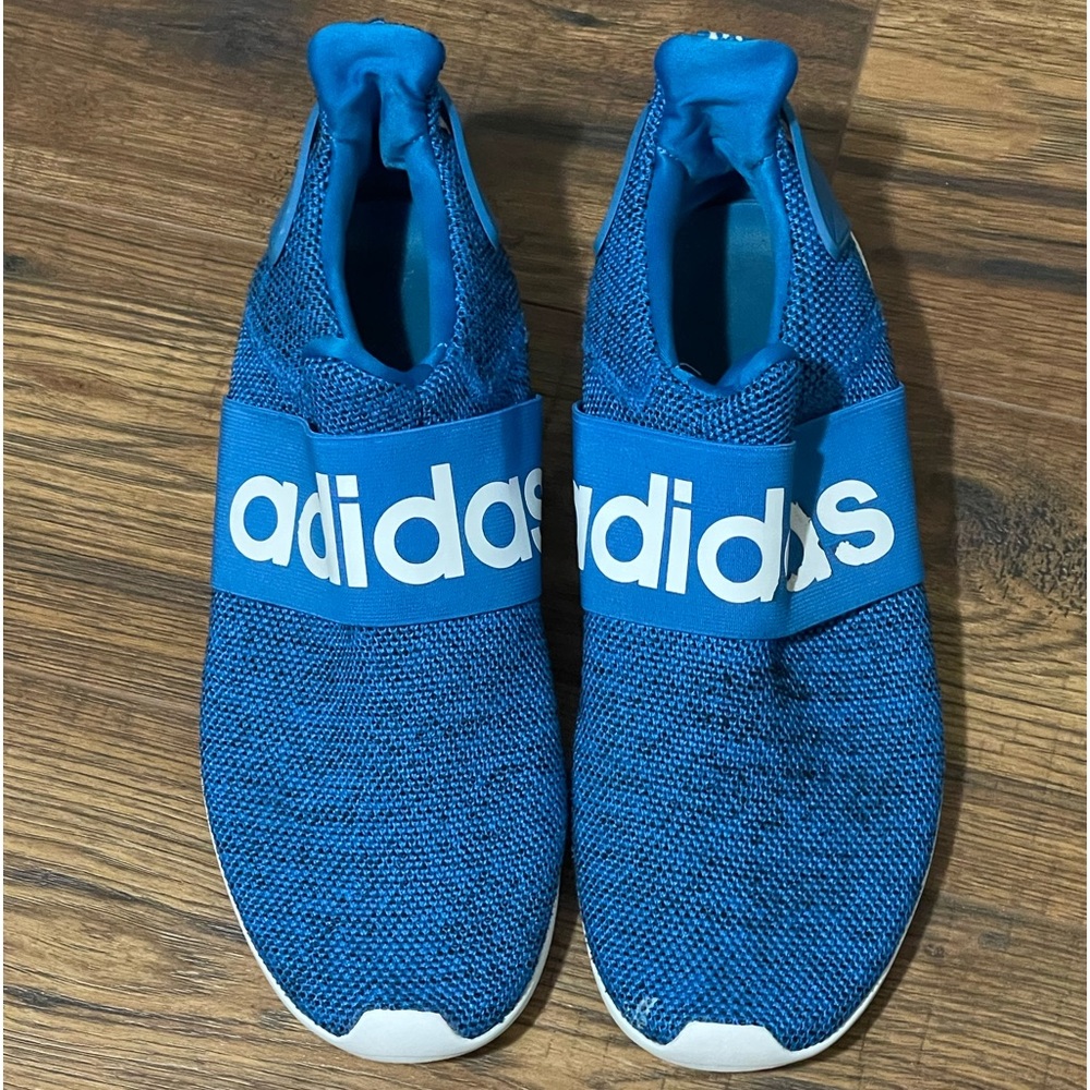 Adidas blue slip on